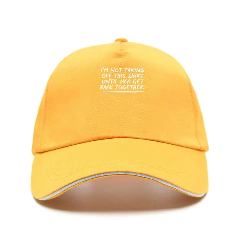 

I'm Not Taking Off This Bill Hats Until MCR Get Back Together Men's Black Baseball Cap Snapback Mesh Cotton Bill Hat