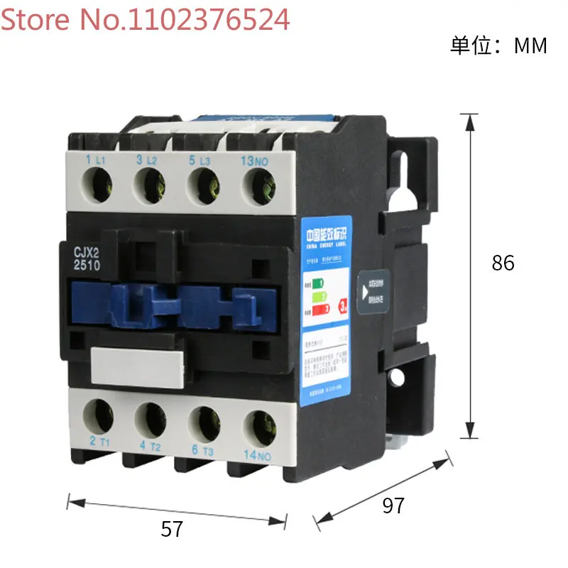 

AC contactor CJX2-2510 normally open CJX2-2501 normally closed AC220AC380V