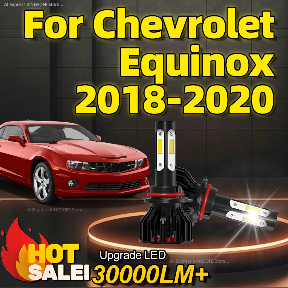 2 шт. автомобильные лампы 180 Вт с вентилятором для Chevrolet Equinox 9012 6000 2018