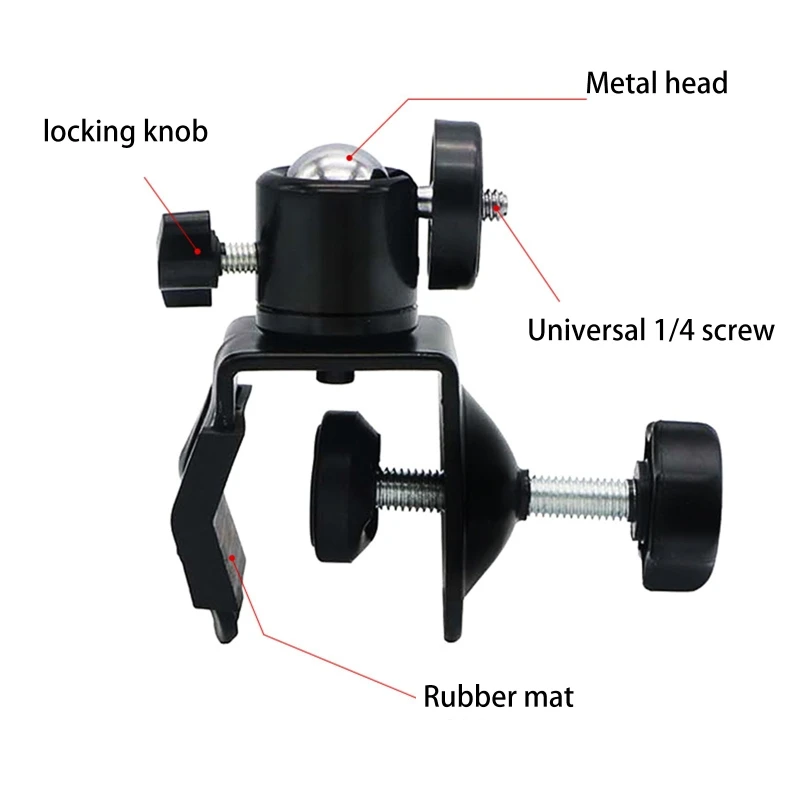 

Heavy Duty C Clip U Clamp Type for Photo Studio Light Stand 1/4" Screw Head Light Stand Photographic Accessories DXAC