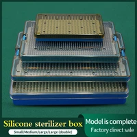 silicone sterilization box high temperature and high pressure sterilization plastic box ophthalmic surgery medical silicone pad
