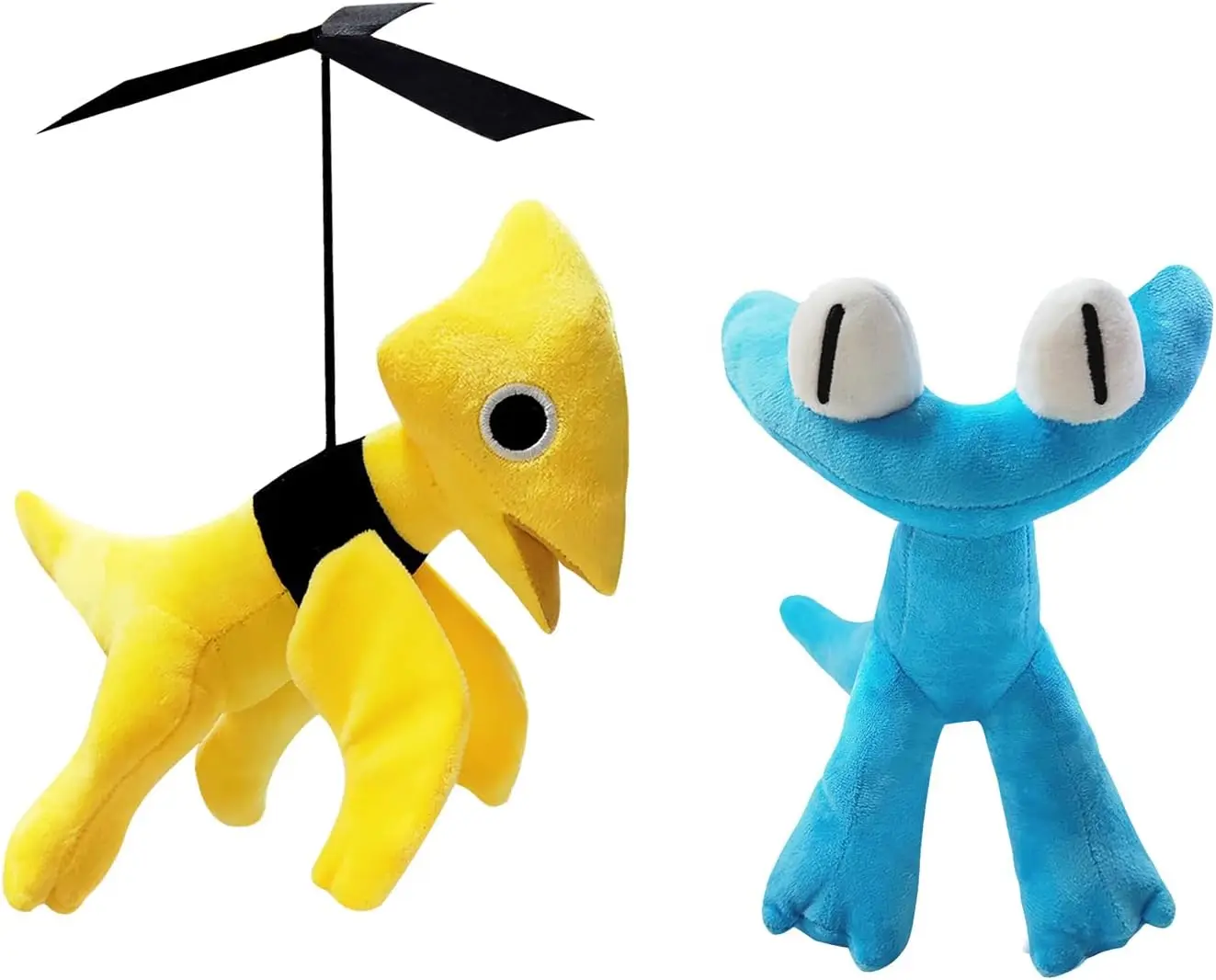 

Rainbow Friend Chapter 2 Plush Toy Stuffed Animal Cyan and Yellow Plushie Doll Toys Gift for Kids Children 9.8in (Cyan + Yellow)