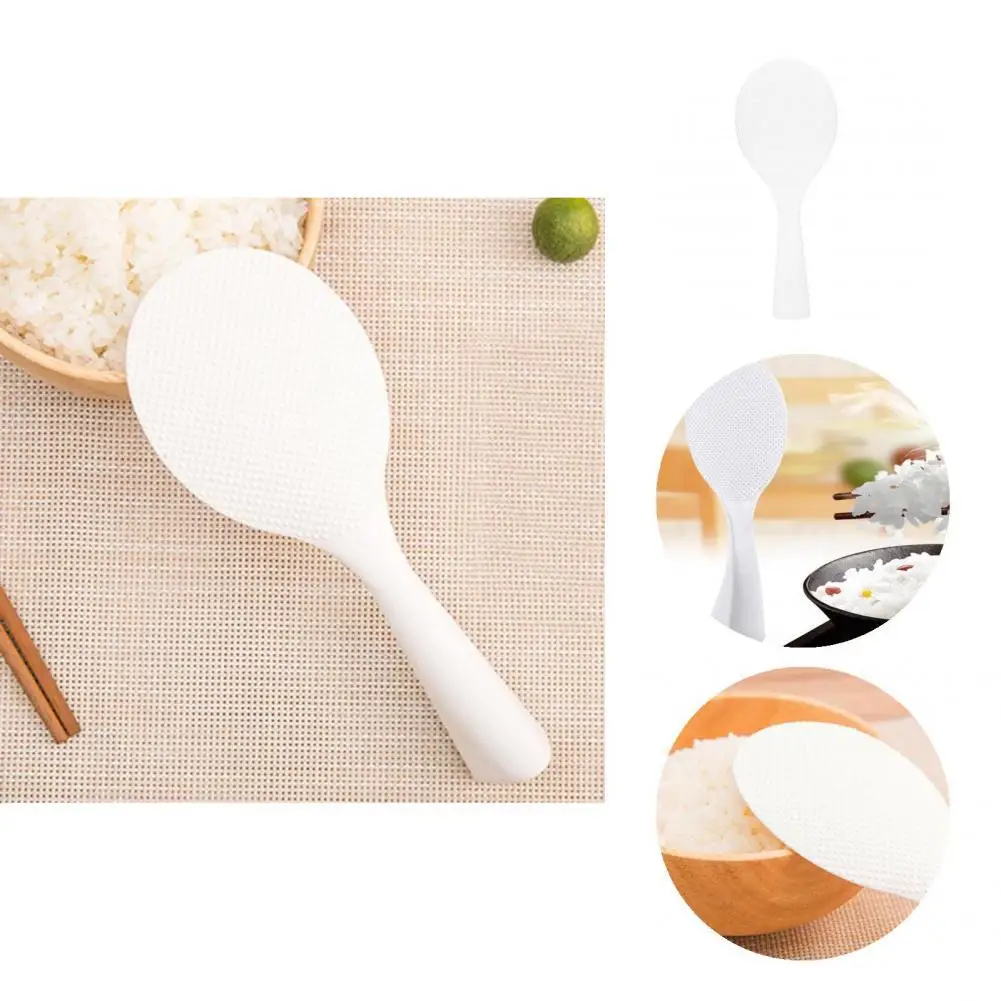 

TPR Useful Solid Long Handle Rice Spoon Lightweight Rice Spoon Ergonomic Design Household Accessories