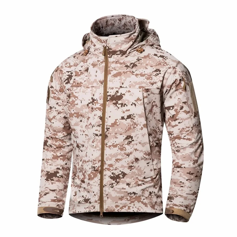 Тактическая флисовая куртка с мягкой оболочкой для мужчин Модернизированная