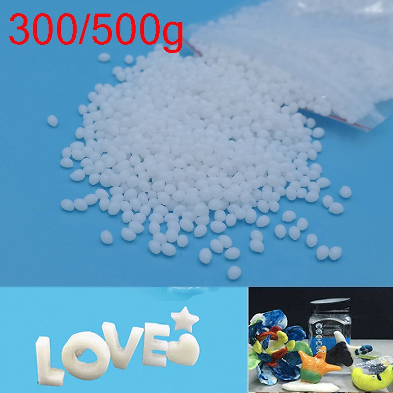 

300g/500g Thermoplastic Crystal Soil Polymorphus Polymer Clay Friendly Free Resin Plastic Polymorphoe Granules DIY Ceramics Tool