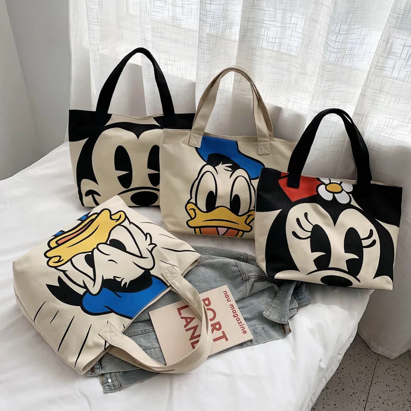 

Disney Mickey Donald Duck 2544 Anime Shoulder Bags Handbag Plush Cartoon Casual Messenger Bag Girl Child Gift