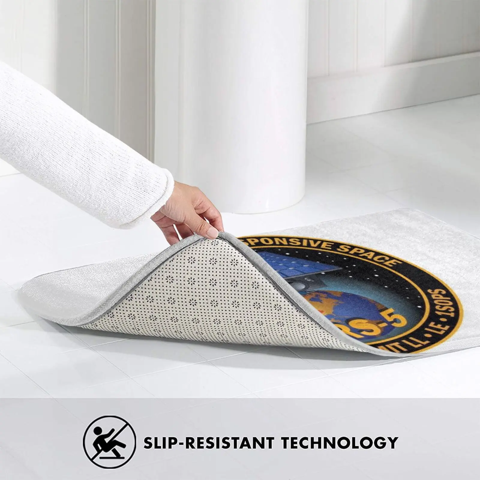 Программируемый коврик-накладка для интерьера или двери нескользящий мягкий