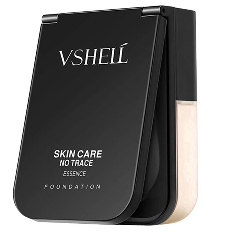 

4X VSHELL Foundation Makeup Base Oil Free Full Coverage Concealer Long Lasting Liquid Foundation Cosmetics Natural