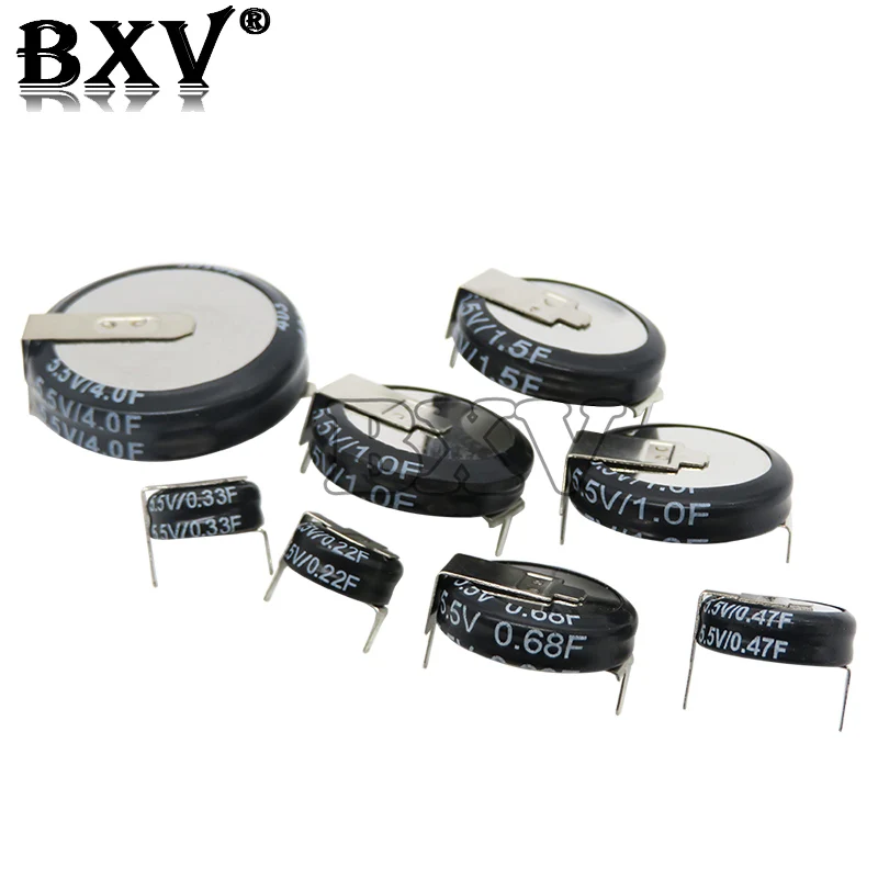 1PCS H Type 5.5V Super Capacitor 0.1F 0.22F 0.33F 0.47F 1F 1.5F 4.0F New Button Farad