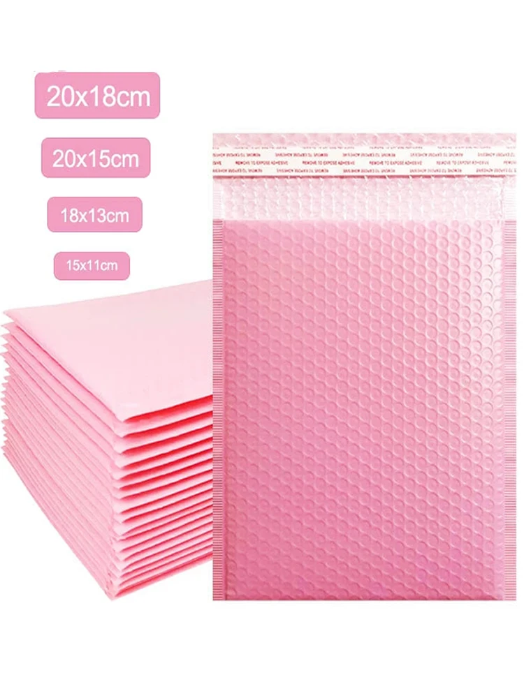 

Pink Bubble Envelope Bags 10PCS Mailer Padded Envelope Self Seal Shipping Bag Gift Mailing Phone Protect Wholesale Packaging Bag
