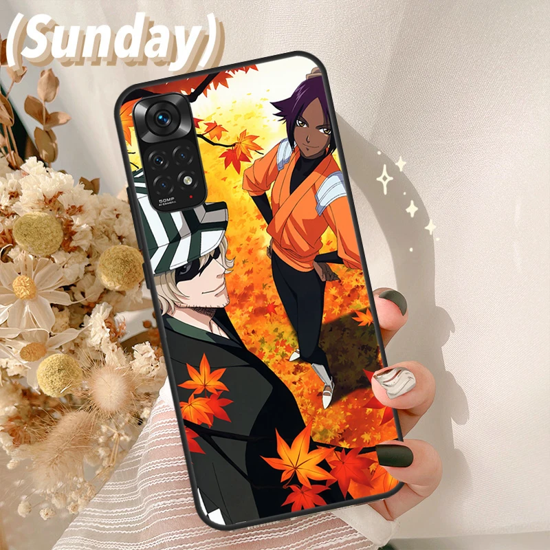 Чехол Shihouin Yoruichi Kisuke отбеливатель для Xiaomi Redmi Note 11 10 9 8 Pro 11S 10S 9S 8T K50 K40 Gaming 9T 9A 9C чехол