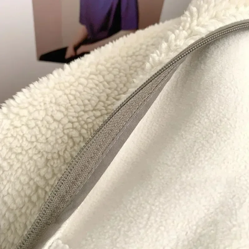 Осенне-зимняя японская толстая флисовая куртка с воротником-стойкой