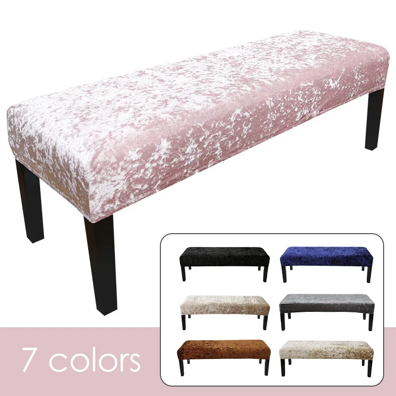 

Stretch Jacquard Dining Bench Cover Anti-Dust Removable Bench Slipcover Washable Bench Seat Protector Cover for Living Room