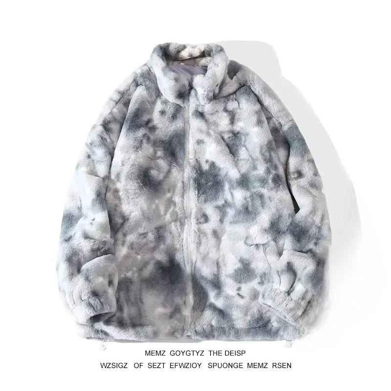 Модная брендовая зимняя берберская флисовая верхняя одежда из кроличьего меха с