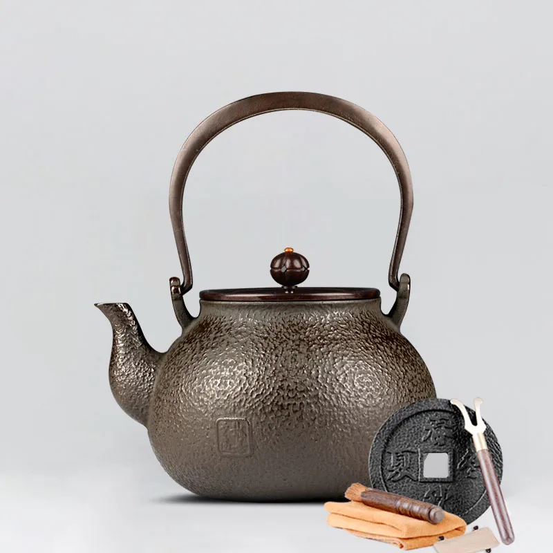 Японский чугунный чайник ручной работы для кипячения бытовой воды железный