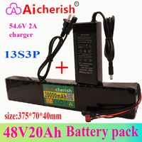 scooter 18650 13s3p rechargeable li ion battery 48v 2000mah overdischarge protection function electric bicycle 54 6v charger