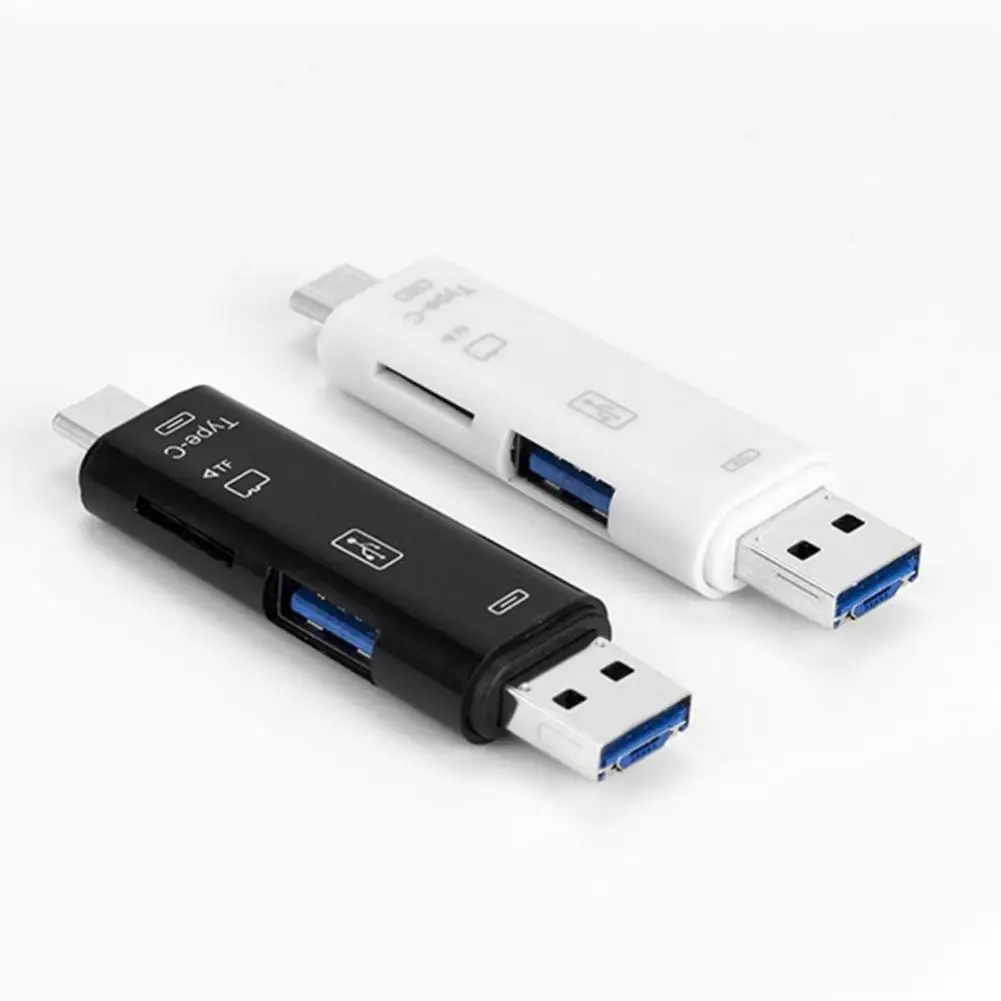 Type C&ampMicroUSB &ampUSB 5 In 1 High-speed Universal OTG TF Card Reader MicroSD Adapter for Android Phone Computer Extension Headers - купить