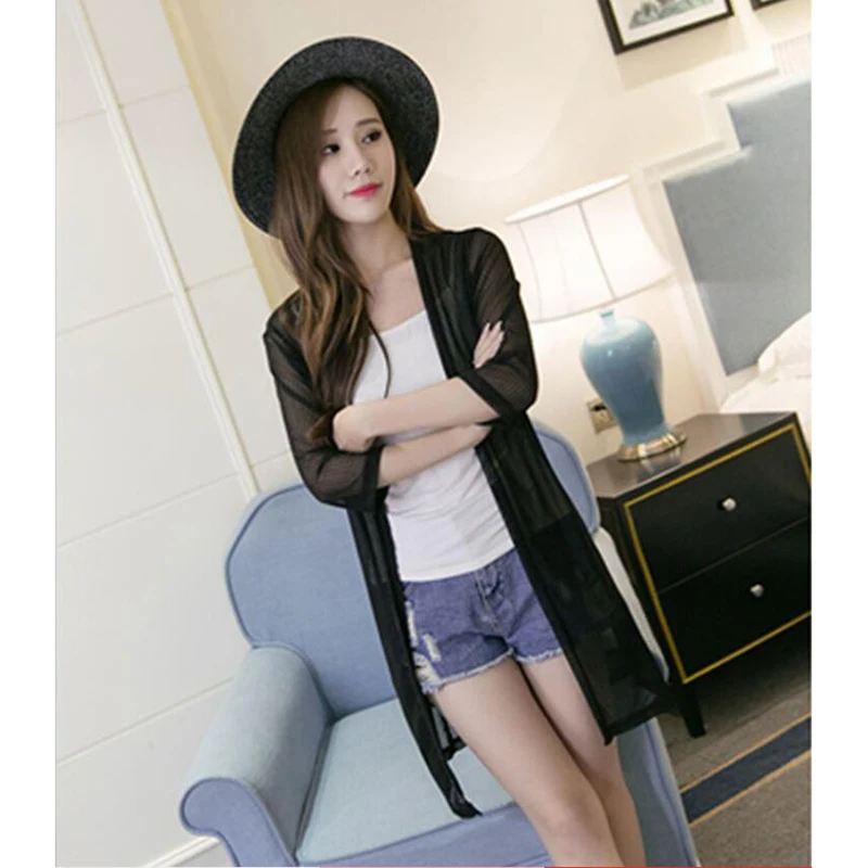 Летняя пляжная одежда Geskeey в богемном стиле длинное кимоно кардиган однотонная