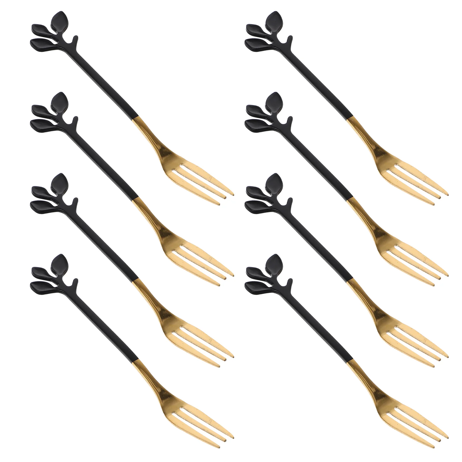 

Forks Spoon Dessert Cocktail Picks Appetizer Spoons Espresso Pudding Escargot Cream Ice Toothpicks Tasting Cheese Shape Leaf
