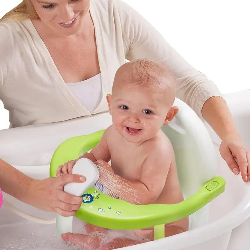 

Foldable Baby Bath Seat With Backrest Support Suction Cups Stable Sit-up Children Bathing Seat Home Bathtub Seat For Baby