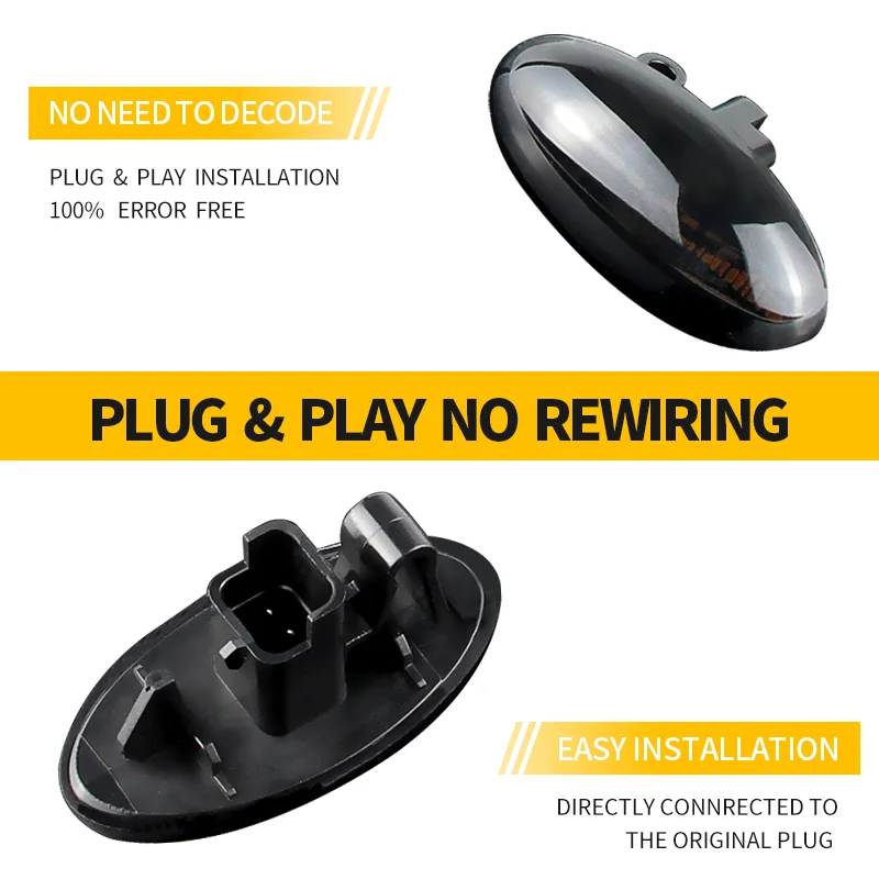 2 шт. светодиодные динамические поворотники для Citroen C1 C2 C3 C4 C5 C6 Xsara N0/N1/N2 Picasso C-Crosser