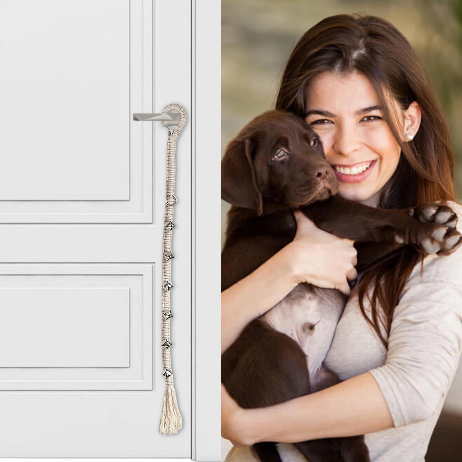 Dog Potty Training Bell Bells For Puppies Dogs Doggy Doorbell Pet Supplies To Ring |