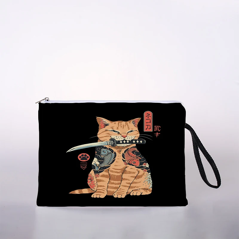 

Косметичка с принтом Ukiyo-e, модная Женская дорожная сумка для макияжа, цветная женская сумка для хранения