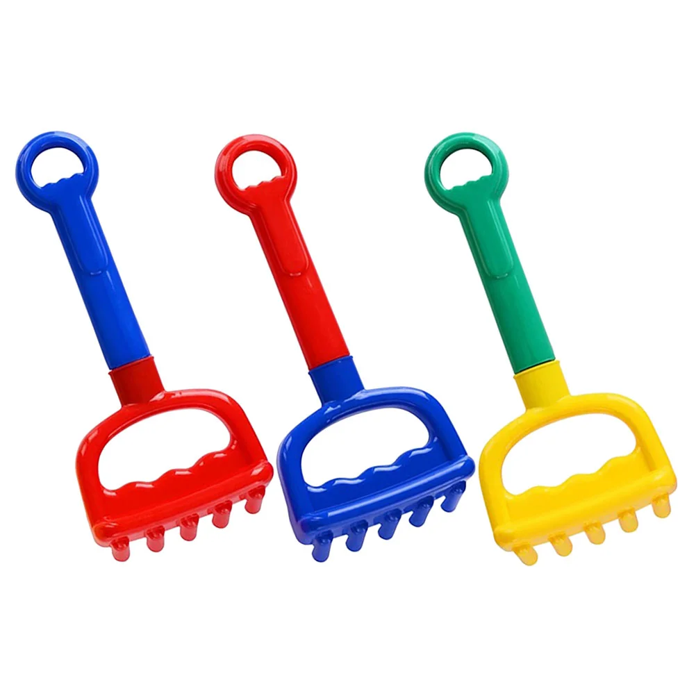 

3pcs Sand Rake Toys Beach Sand Toys Play Sand Toys Kids Outdoor Beach Toys