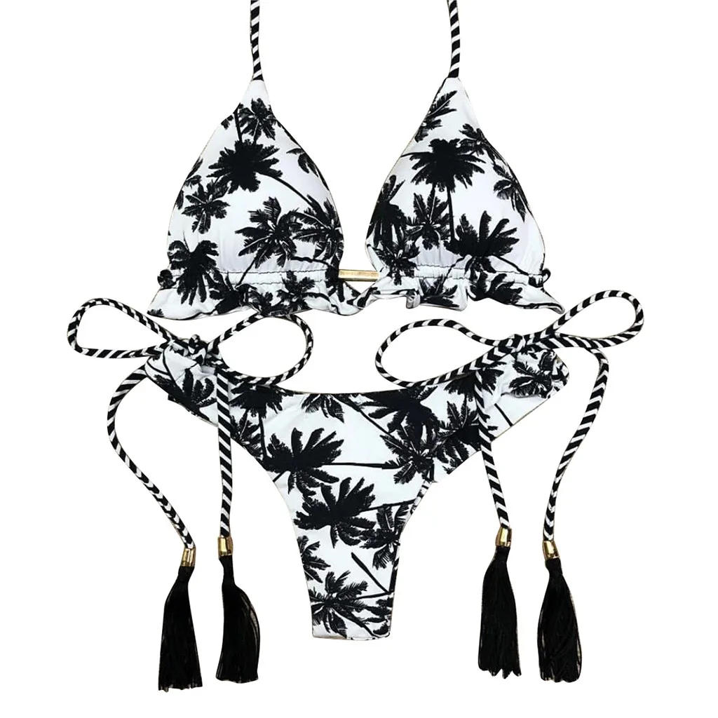 

Womens Swimwear Stamp Feshion Swimsuit Set Sport Padded Push-Up Hot Bikini Sexy Swimwears Tankinis Set Swimwears bikini top