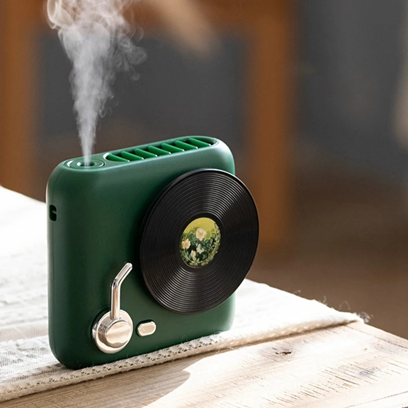 

Portable Retro Camera Air Conditioning Fan Humidification Fan Hanging Neck Fan Handheld Fan For Desktop Office Fan