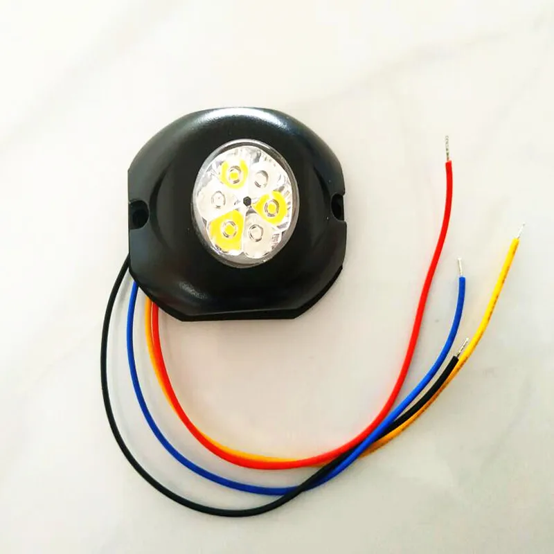 

Dual color Led Hideaway Strobe light,6Leds*5W,Car external headlight,Warning light,Grille flashing lamp,waterproof