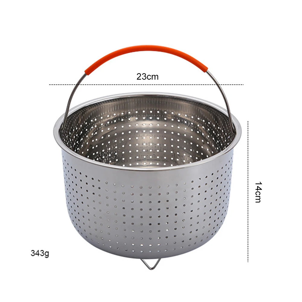 304 Корзина с паровой сеткой из нержавеющей стали Горшок под давлением Паровая