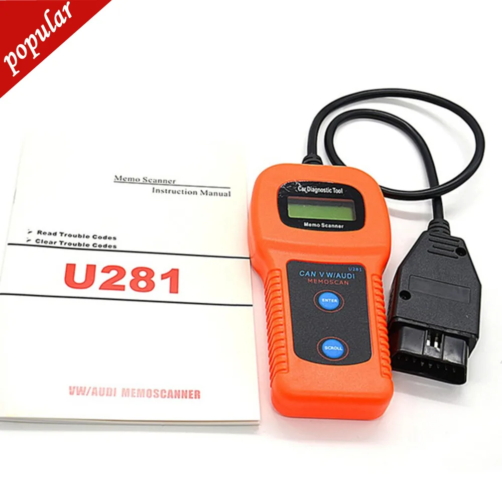 Диагностический сканер OBD II 2 CAN U281 для AUDI VW Passat
