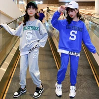 girls suit sweatshirts pants cotton 2pcssets%c2%a02022 casual spring autumn thicken sport tracksuits teenagers kid baby children cl
