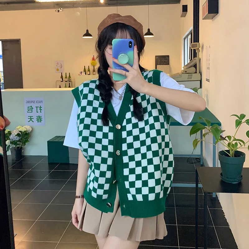 Модные вязаные свитера в Корейском стиле женские осенне-зимние свободные