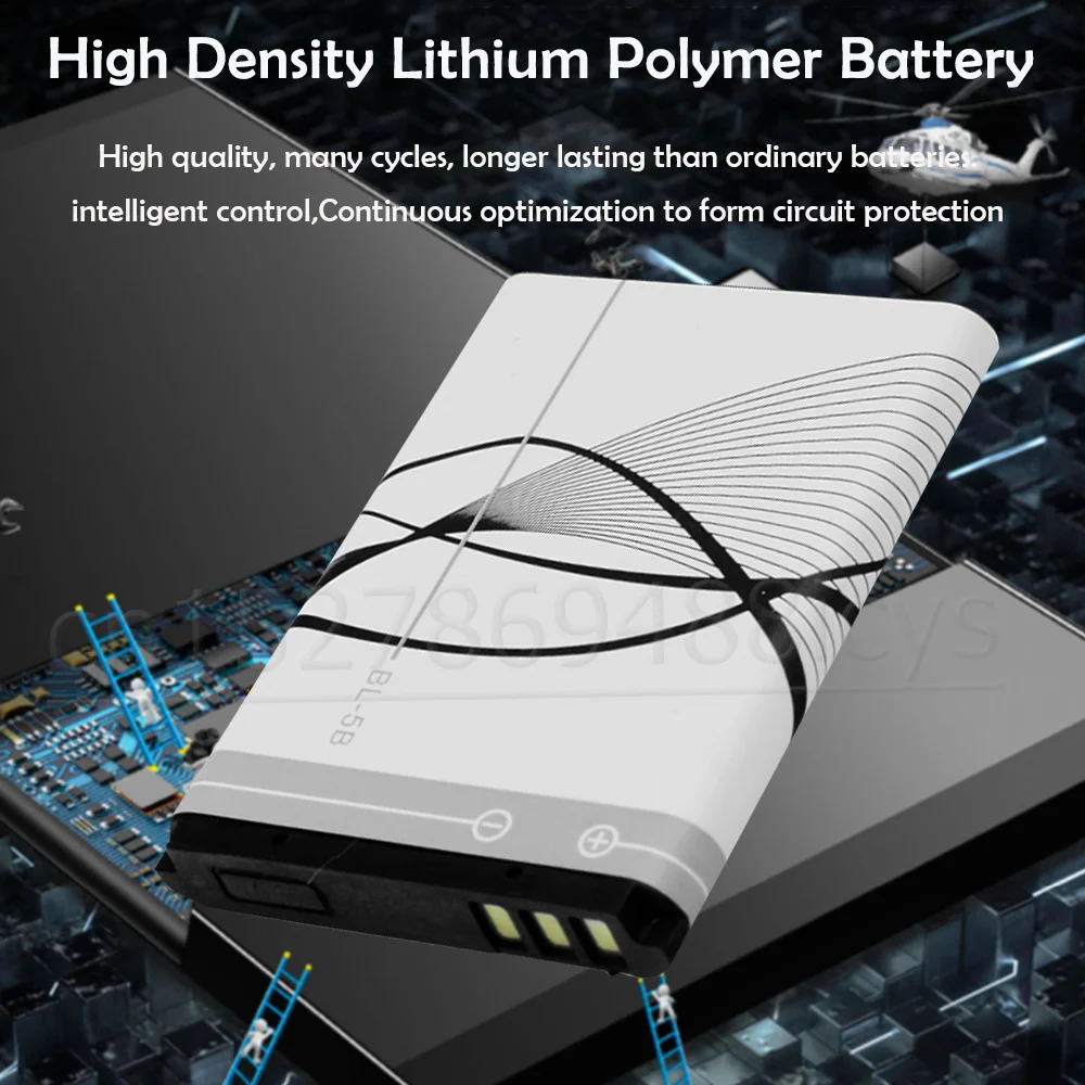 Литиевая батарея для телефона Nokia N80 N83 890 3220 3230 5200 5320 5300 6020 6021 6120C |