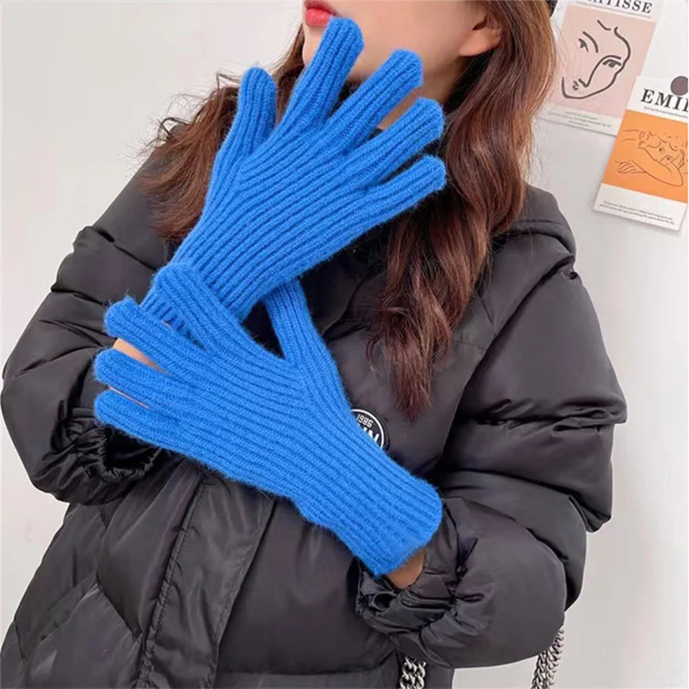 

Open Fingered Gloves Knitted Gloves Solid Color Windproof Gloves Winter Gloves Sports Gloves Wrist Guard Warm Gloves Warmers