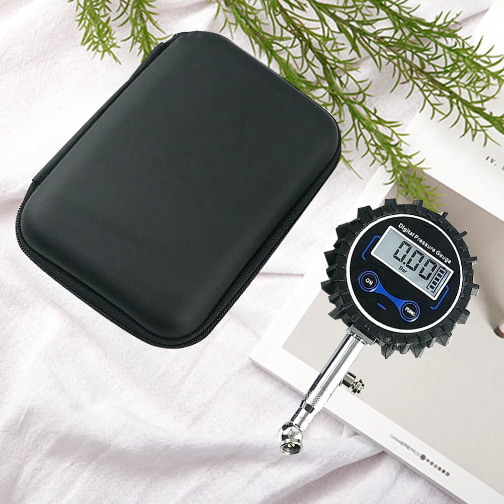 

1 шт. Высокоточный Цифровой Автомобильный датчик давления воздуха в шинах, манометр с ЖК-дисплеем, автомобильный тестер, мониторинг надувания (черный)