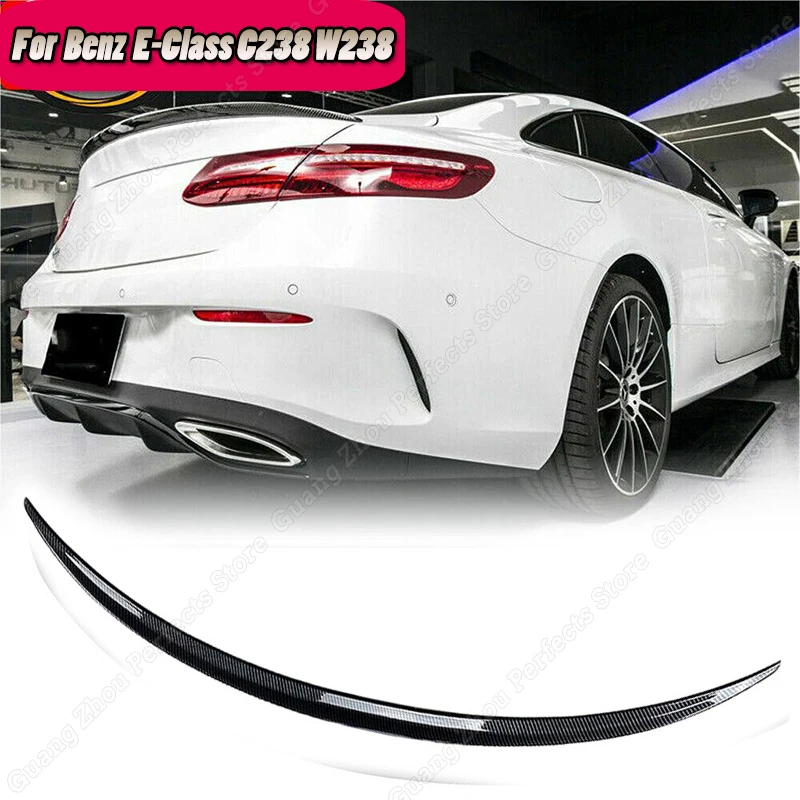 Автомобильные аксессуары для Mercedes Benz E Class, задний спойлер, разветвитель губ, хвост, крыло купе C238 W238 AMG 2016-2023, двухдверный карбоновый вид