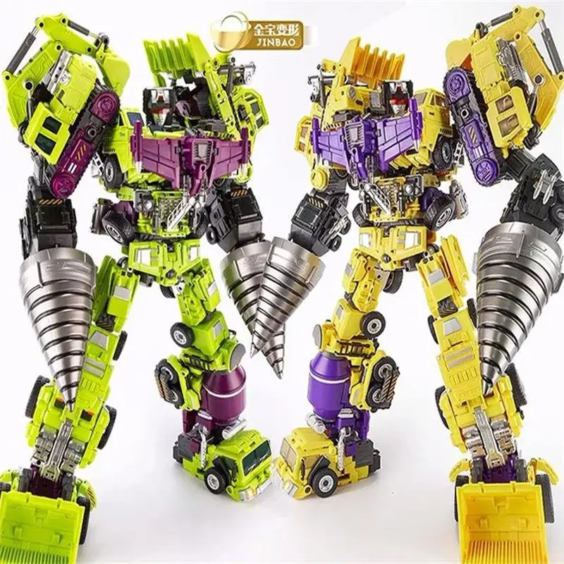 Экшн-фигурка JINBAO 8008 GT девастатор игрушка IDW большой размер 6 в 1 Модель фильма деформация автомобиль робот KO Scrapper Figma