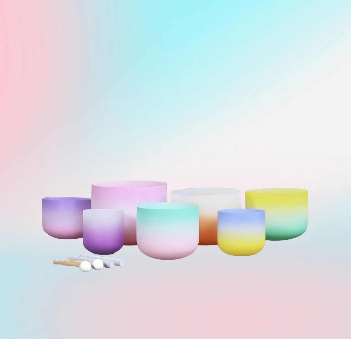 Набор чакр 432 Гц/440 Гц 8-14 дюймов 7 шт.