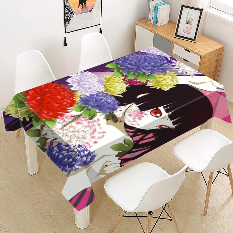 

Enma Ai Jigoku Shoujo Tablecloth Oxford Fabric Square/Rectangular Dust-proof Table Cover For Party Home Decor TV Covers