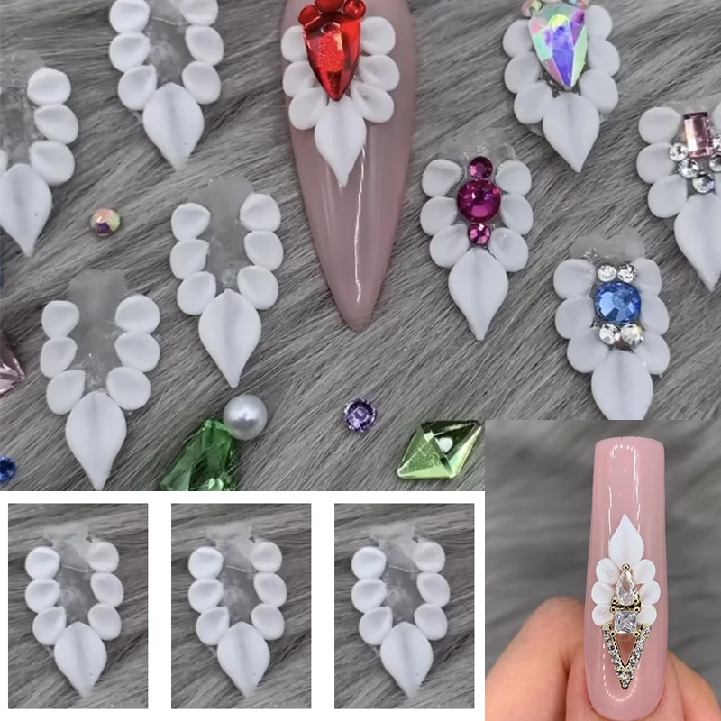 5 шт. 3D акриловые искусственные ногти