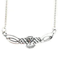 owl pendant irish knots witch jewelry wicca bird necklace women jewelery dropshipping new arrivals