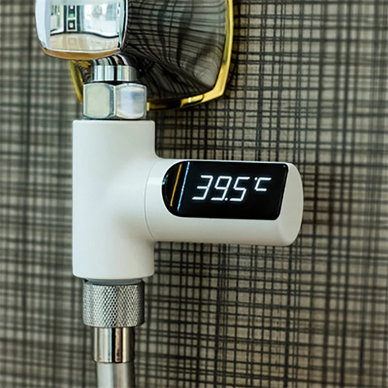 

Термометр для душа и воды со светодиодным дисплеем, вращающийся на 360 ° монитор температуры воды, умный счетчик энергии, термометр, Товары дл...