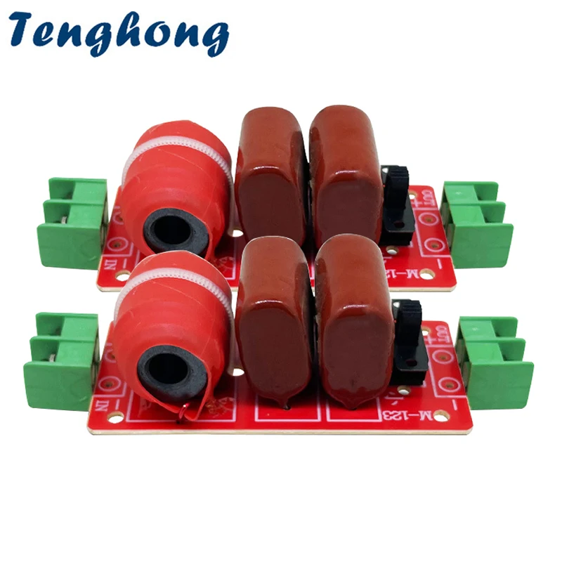 

Tenghong 2pcs 160W Pure Midrange Frequency Divider Board For Vocal Upgrade Car Home Speaker Modification Solder-free Crossover