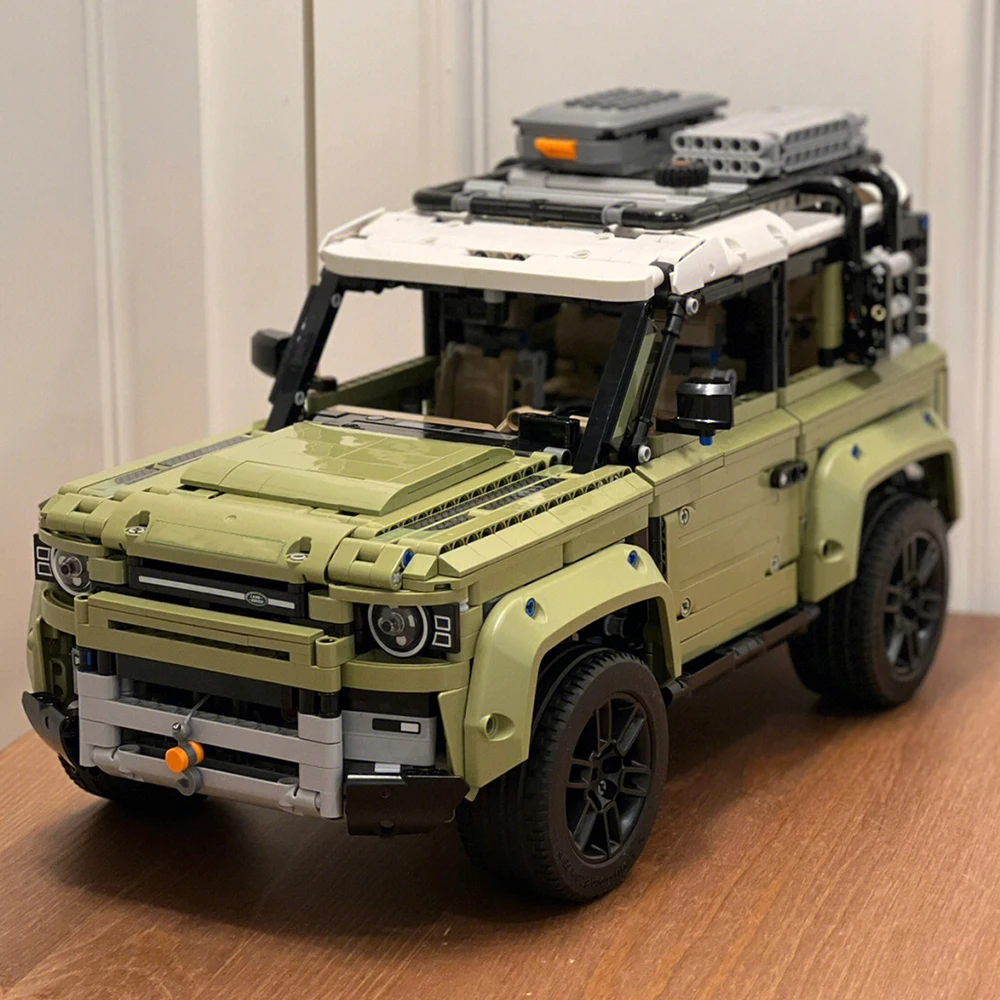 

2023MOC SuperCar Land Riover Defender Guardian Off-road Vehicle Building Blocks Model Technical 42110 Toys Bricks For Boys Gifts