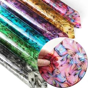 0.5MM Translucent Faux Leather Sheets PVC Vinyl Film for Packaging Decoration Bag Making DIY Craft Handmade #6502