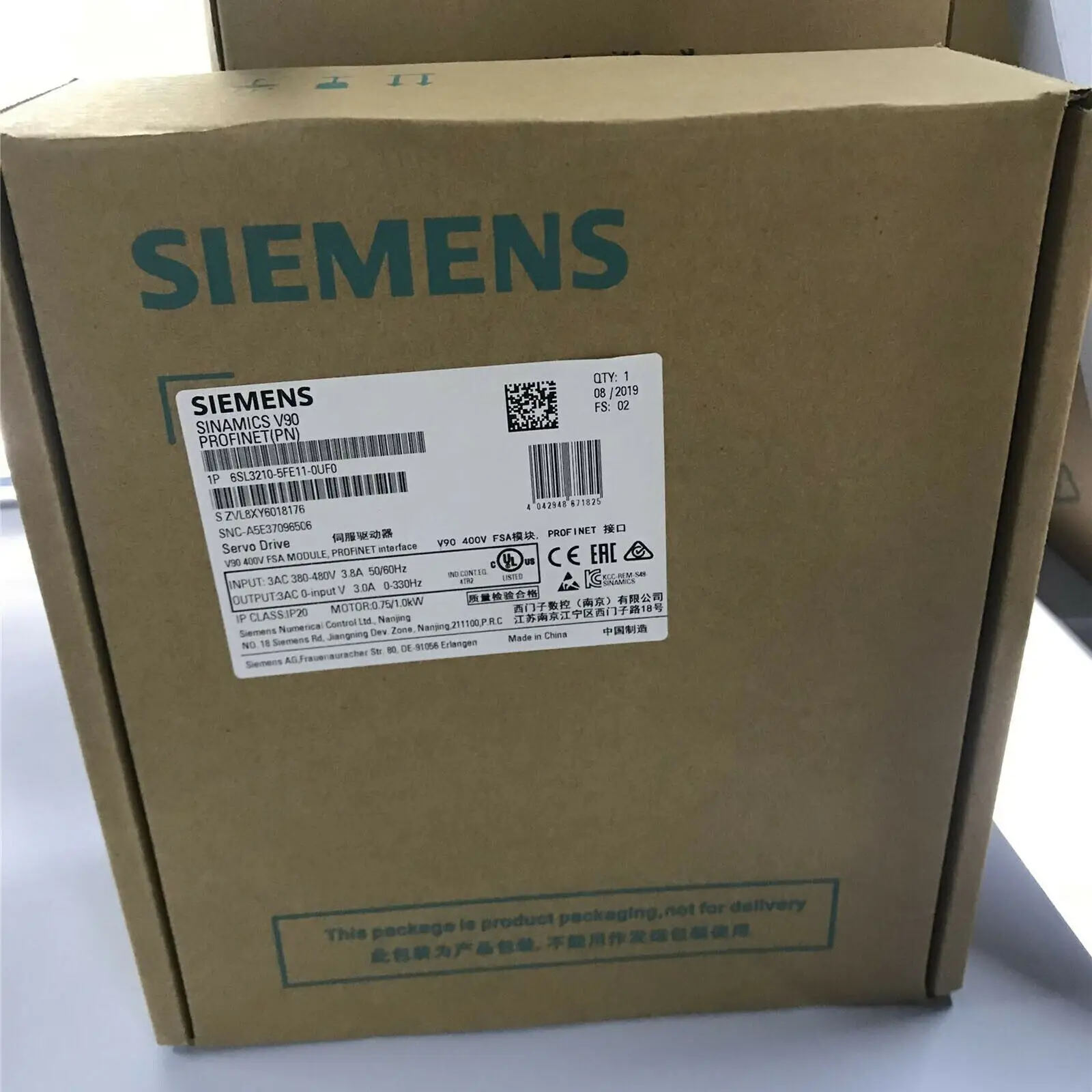 

Brand New Siemens 6SL3210-5FE11-0UF0 6SL3210 5FE11 0UF0