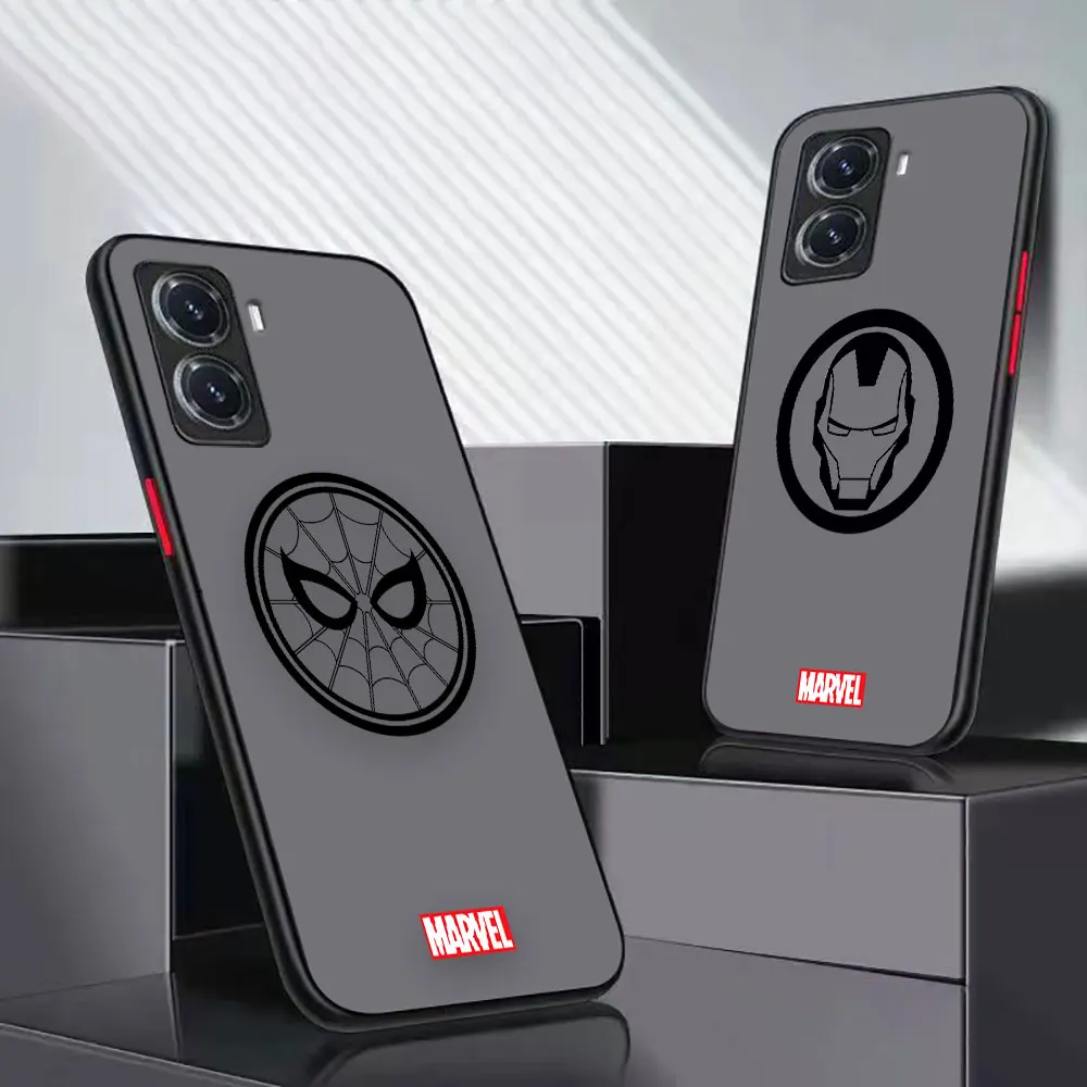 

Shockproof Matte Case For VIVO Y20 Y21 Y22S Y50 Y51 Y52S Y53 Y67 Y70S Y71 Y72 Y73 Y75 Y76 Y77 5G Case ​The Avengers Heroes Logo